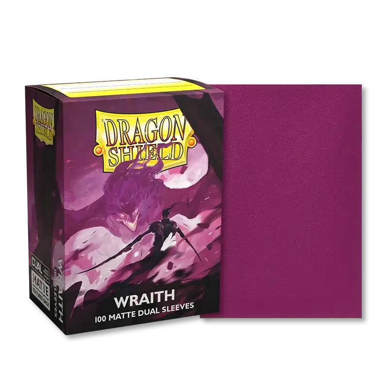 Dragon Shield - Sleeves - Dual Matte x100 Standard - Crimson & Silver