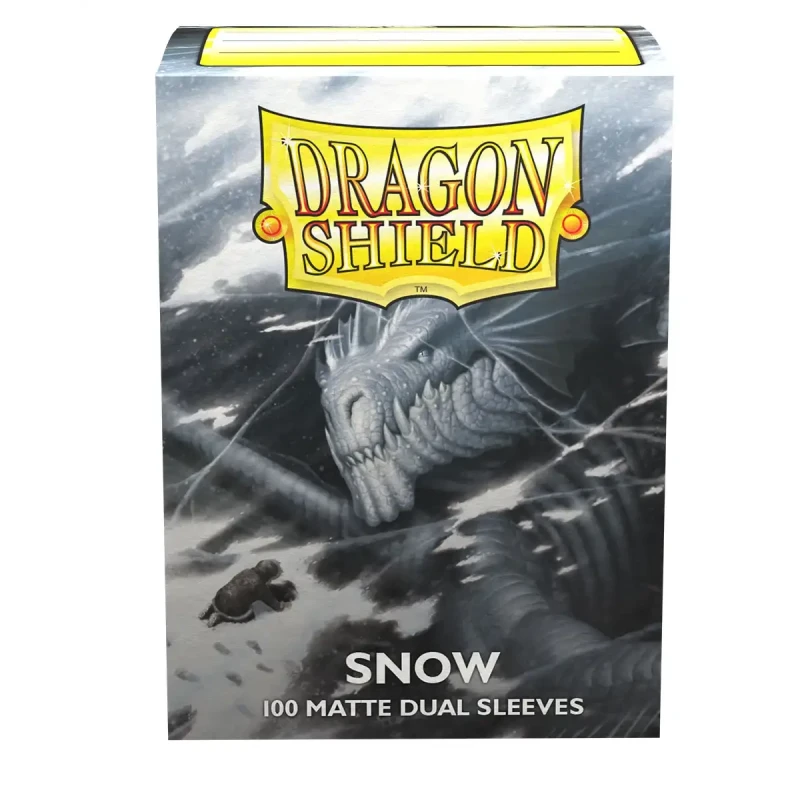 Dragon Shield - Sleeves - Dual Matte x100 Standard - Crimson & Silver