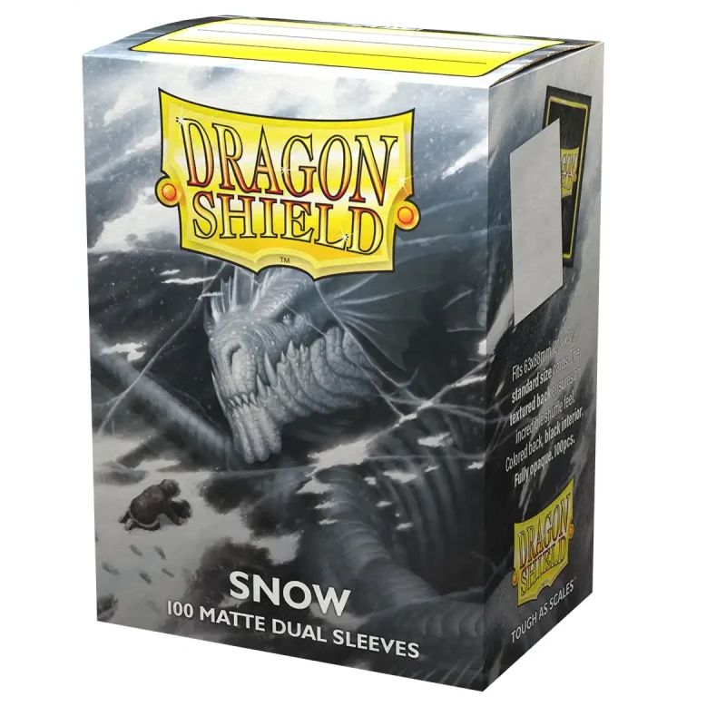 Dragon Shield - Sleeves - Dual Matte x100 Standard - Crimson & Silver