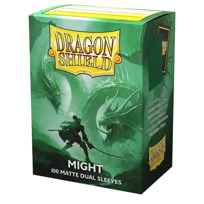 Dragon Shield - Sleeves - Dual Matte x100 Standard - Crimson & Silver