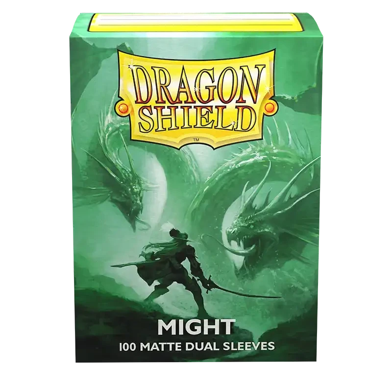 Dragon Shield - Sleeves - Dual Matte x100 Standard - Crimson & Silver
