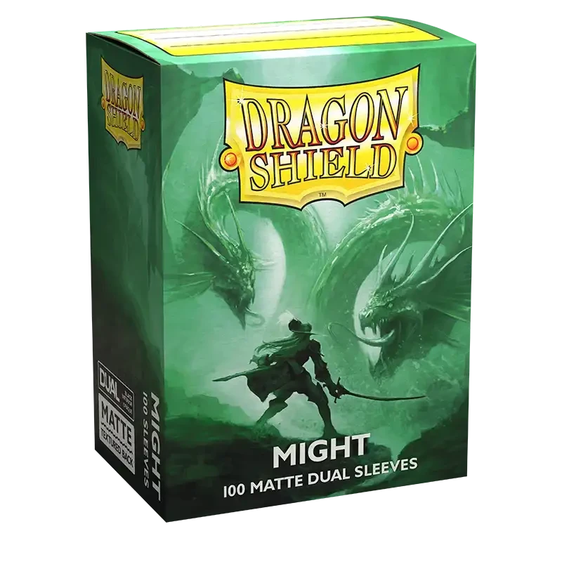 Dragon Shield - Sleeves - Dual Matte x100 Standard - Crimson & Silver