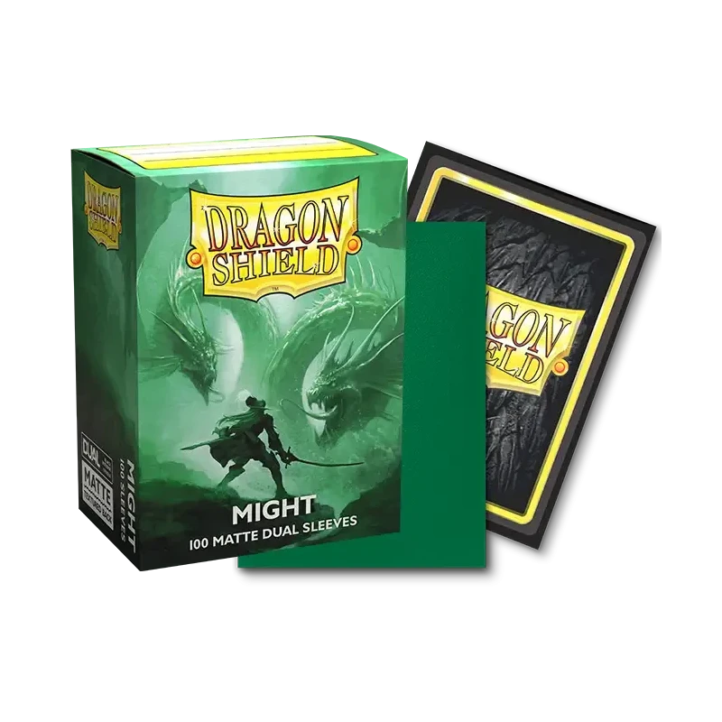 Dragon Shield - Sleeves - Dual Matte x100 Standard - Crimson & Silver