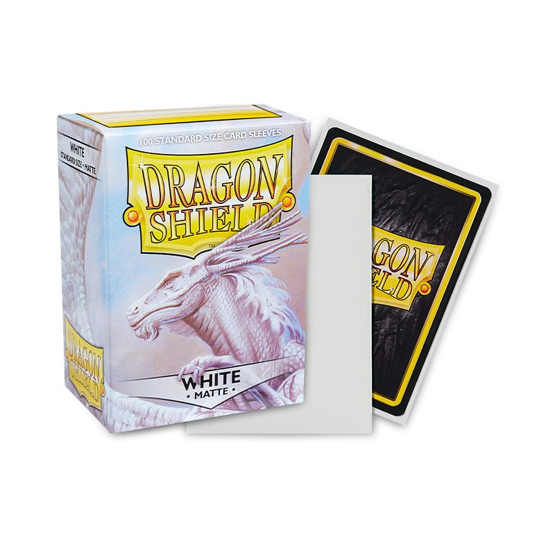 Dragon Shield - Sleeves - Dual Matte x100 Standard - Crimson & Silver