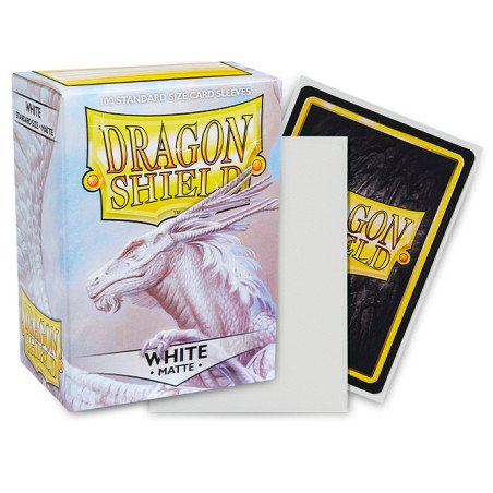 Dragon Shield - Sleeves - Dual Matte x100 Standard - Crimson & Silver