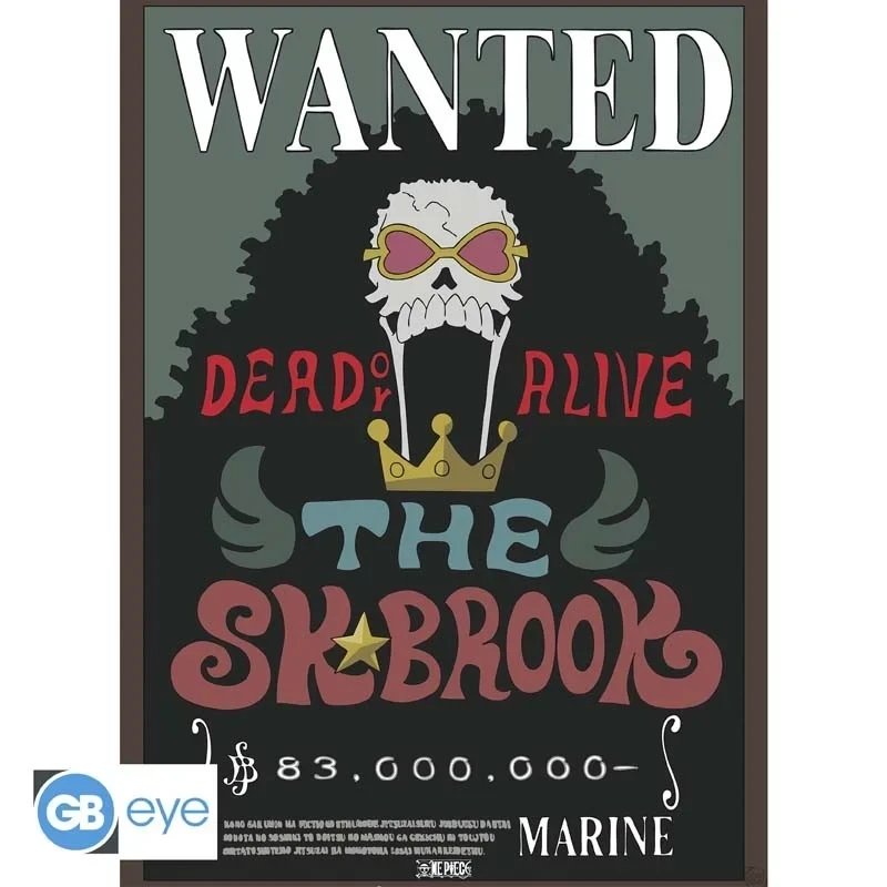 ONE PIECE - Wanted Chopper & Brook - Set de 2 posters '52x38'