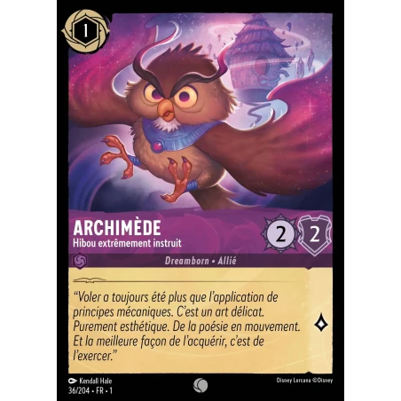 S01 - 036 - Archimède, Hibou extrêmement instruit