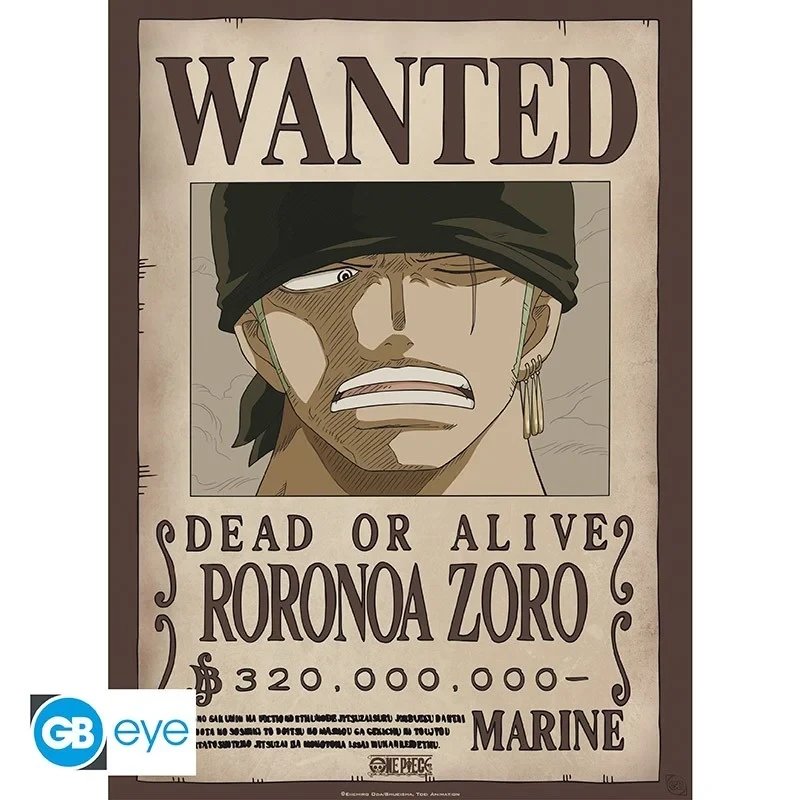ONE PIECE - Wanted Zoro & Sanji - Set de 2 posters '52x38'