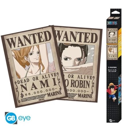 ONE PIECE - Nami & Robin - Set de 2 posters '52x38'