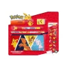 POKEMON - Set de Papeterie avec une Trousse Triple & Stickers - 7pc