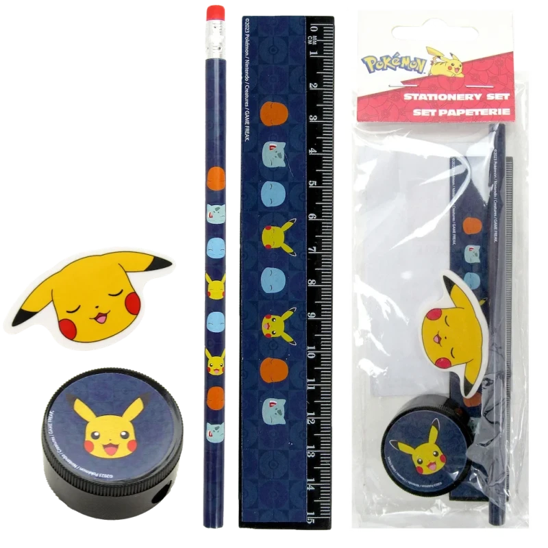 POKEMON - Starter - Set de Papeterie - 4pc.