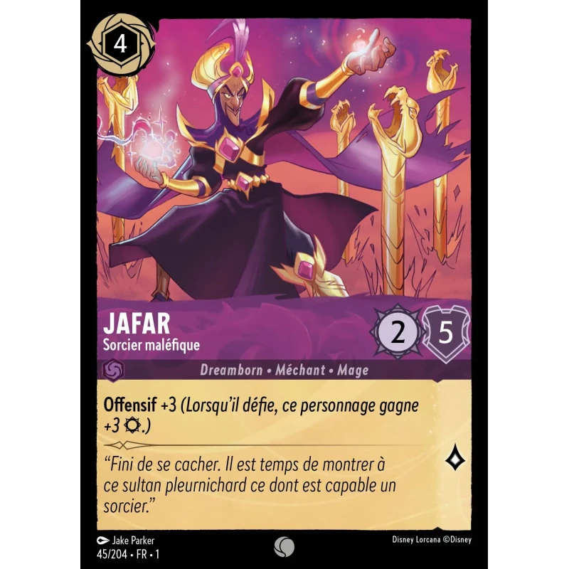 S01 - 045 - Jafar, Sorcier maléfique