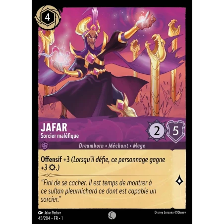 S01 - 045 - Jafar, Sorcier maléfique