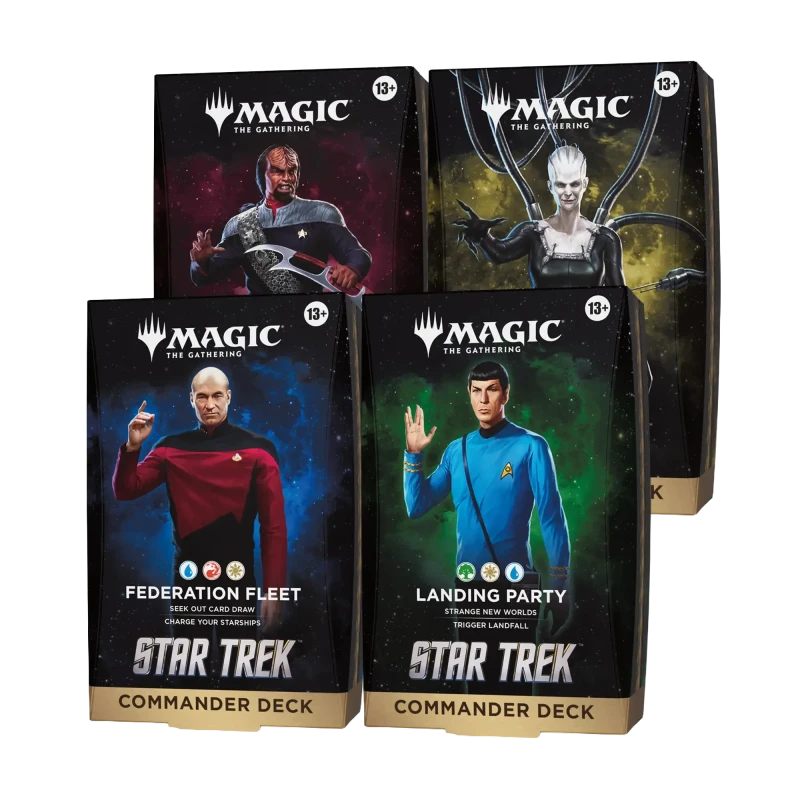MTG - Deck Commander - Display des 4 Decks - Star Trek (FR)