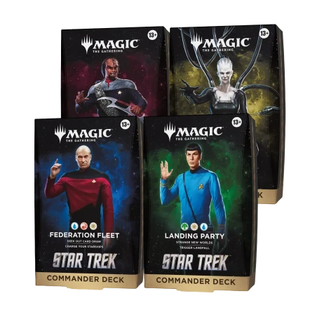 MTG - Deck Commander - Display des 4 Decks - Star Trek (FR)