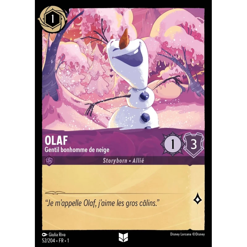 S01 - 052 - Olaf, Gentil bonhomme de neige