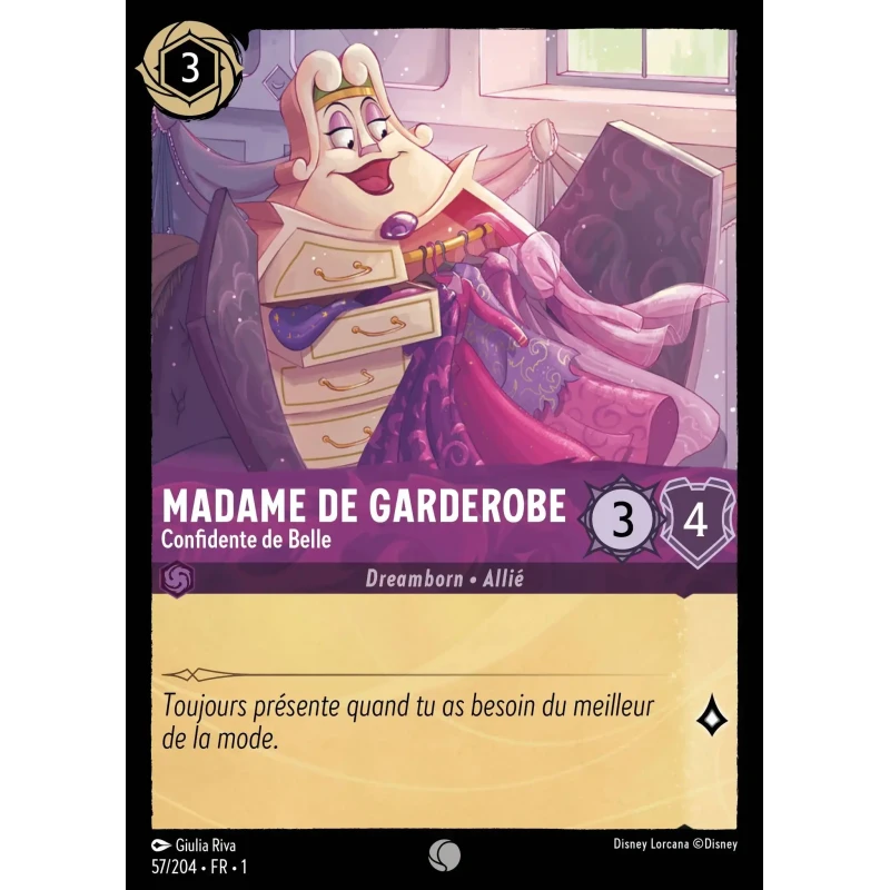 S01 - 057 - Madame de Garderobe, Confidente de Belle
