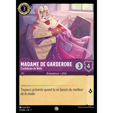 S01 - 057 - Madame de Garderobe, Confidente de Belle