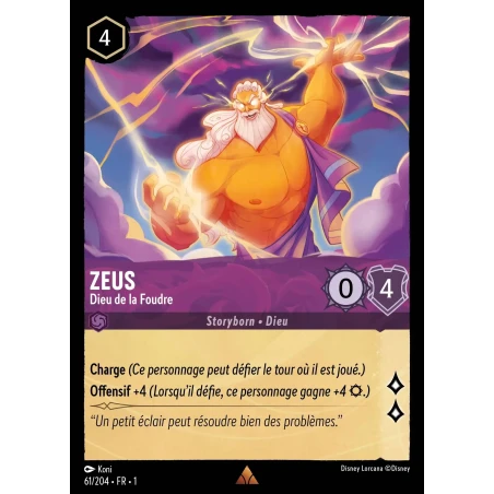 S01 - 061 - Zeus, Dieu de la Foudre