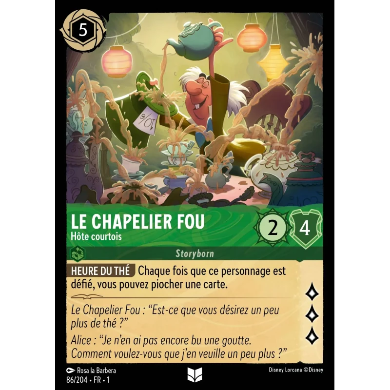 S01 - 086 - Le Chapelier Fou, Hôte courtois