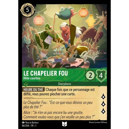 S01 - 086 - Le Chapelier Fou, Hôte courtois