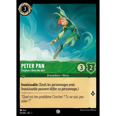 S01 - 091 - Peter Pan, Toujours dans les airs