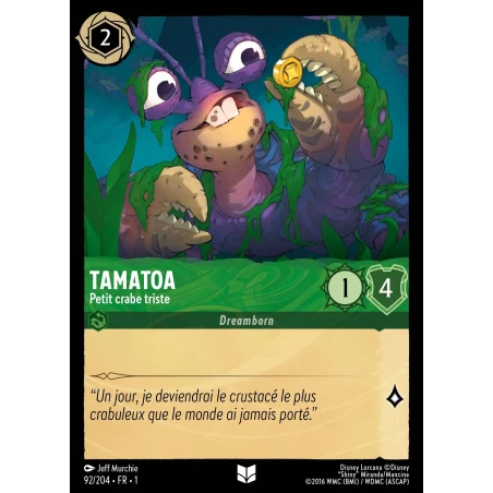 S01 - 092 - Tamatoa, Petit crabe triste