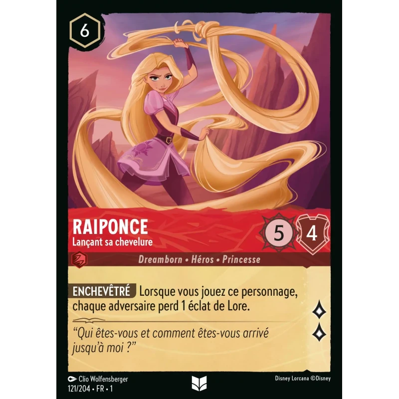 S01 - 121 - Raiponce, Lançant sa chevelure