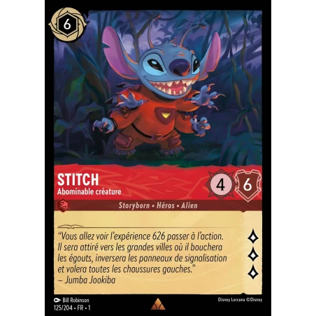 S01 - 125 - Stitch, Abominable créature