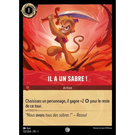 S01 - 132 - Il a un sabre !