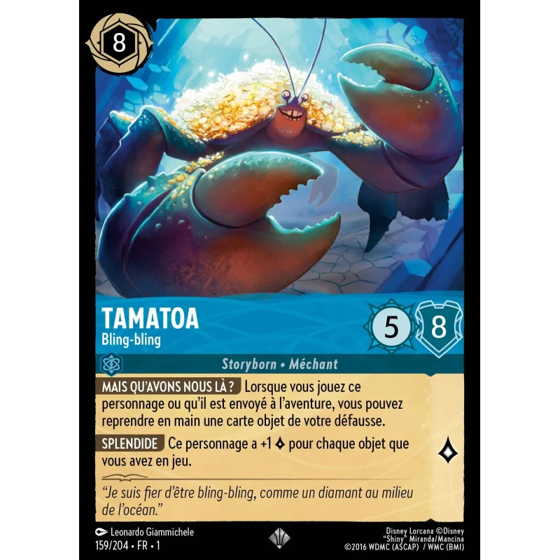 S01 - 159 - Tamatoa, Bling-bling