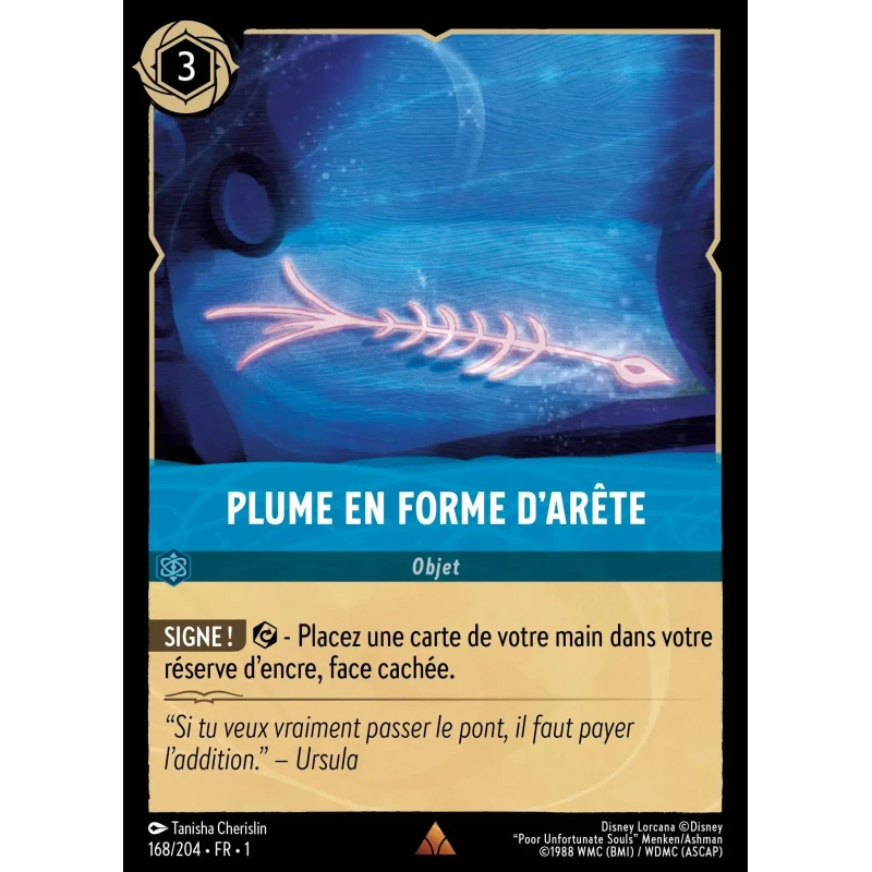 S01 - 168 - Plume en forme d'arête