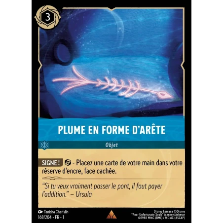 S01 - 168 - Plume en forme d'arête