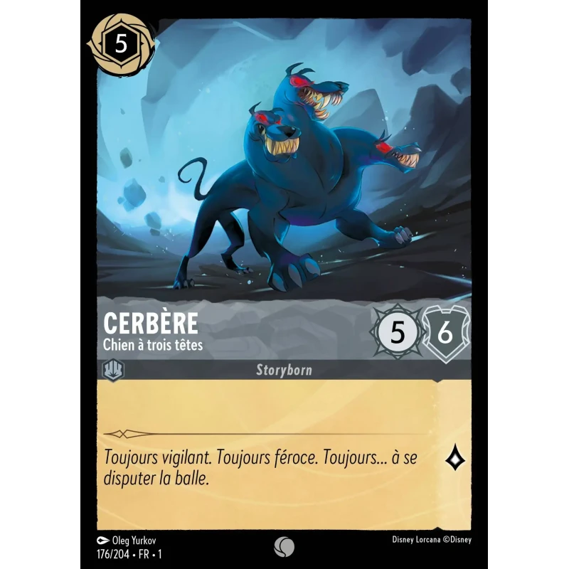 S01 - 176 - Cerbère, Chien à trois têtes