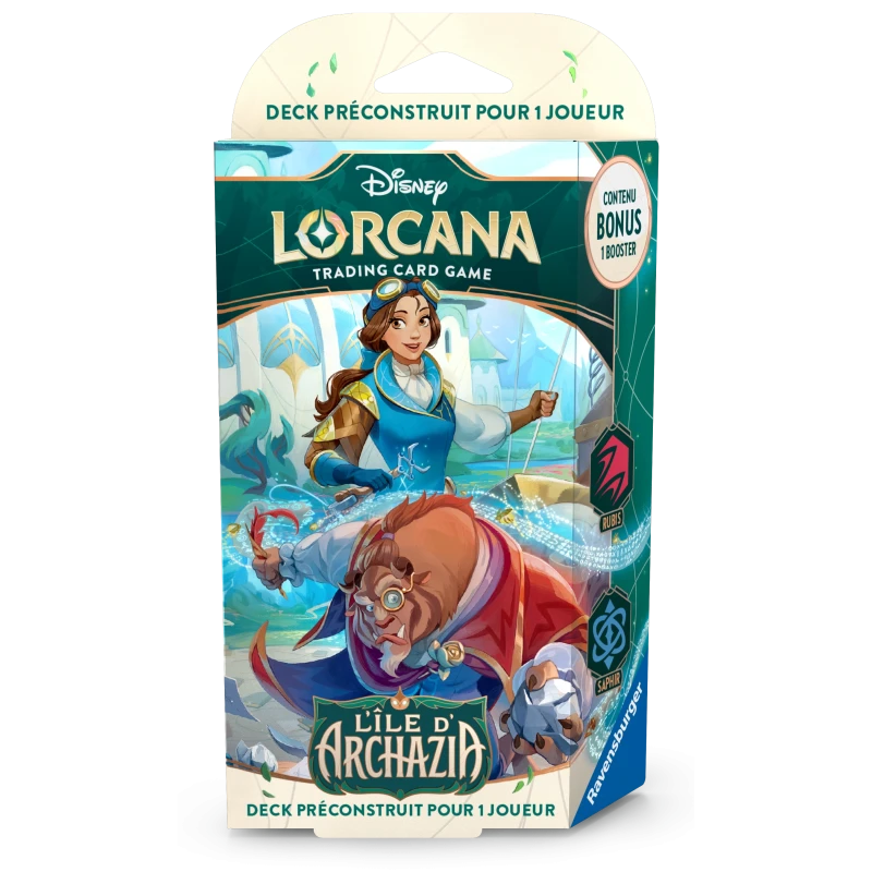 Deck de démarrage  La Belle et La Bête - L'Île d'Archazia - Set 7 Lorcana - FR